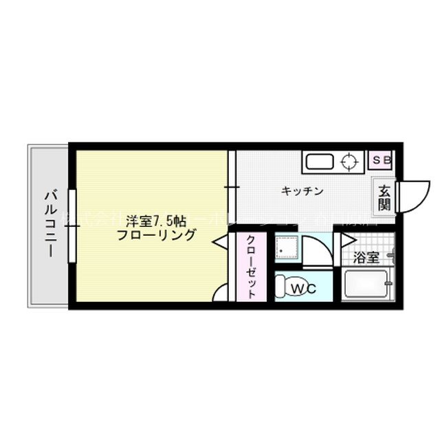 パンプキンハウスB棟 101号室 間取り