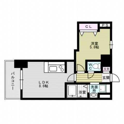 ステイツ姪浜駅前 間取り