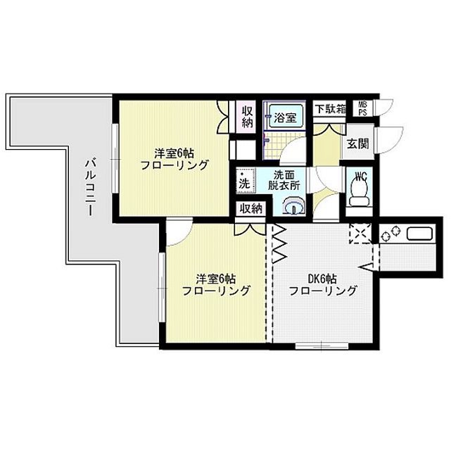 エステートモア城南 間取り