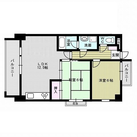 サンセーヌ百道 間取り