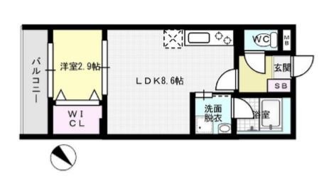 アルバーノ愛宕～ネット無料～ 間取り