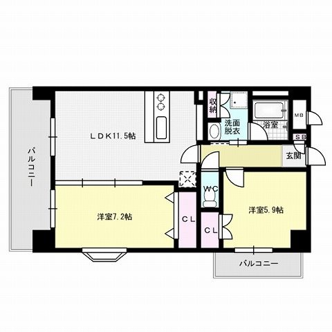 アンバーサルM 間取り