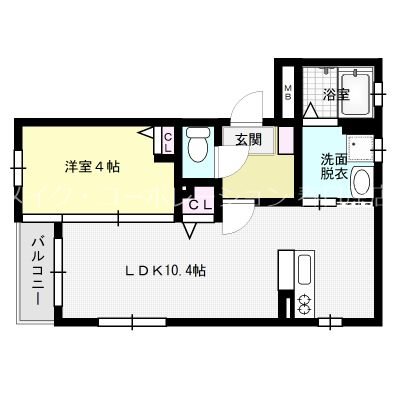 Diacuore 302号室 間取り
