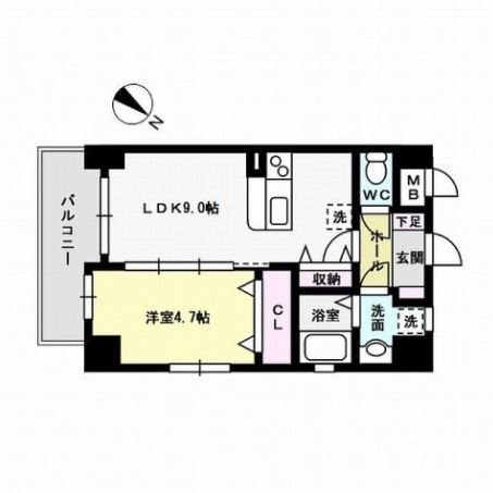 クレインケープⅡ~ネット無料~ 間取り