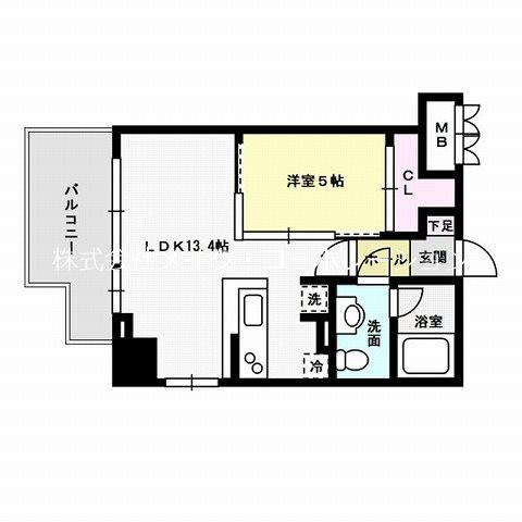 ラクレイス西新 間取り