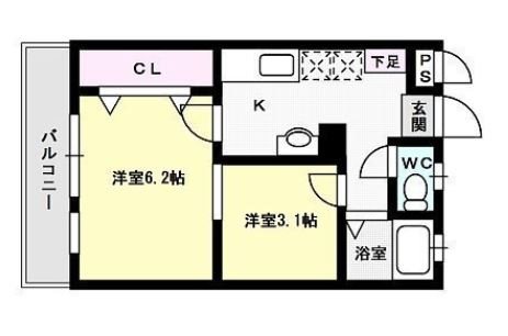 ハーモニーKハウスFRIEND&lsquo;S田島 間取り