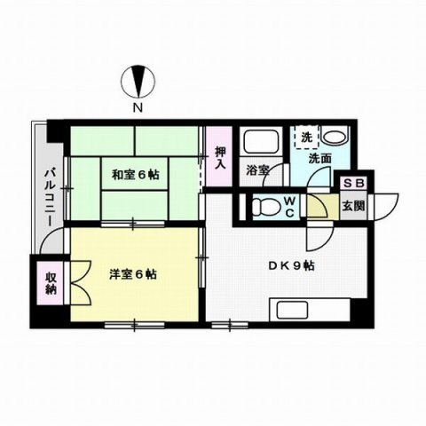 ジュネスコート岩見 間取り