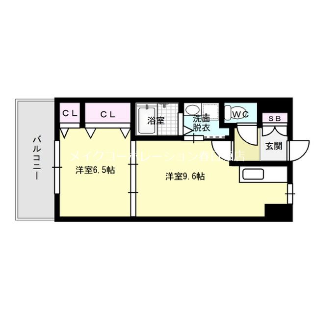 リリーフラック春日原 402号室 間取り