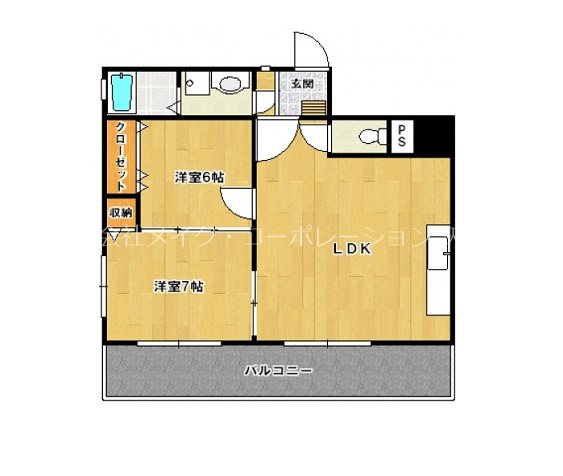 警固丸ビル 605号室 間取り