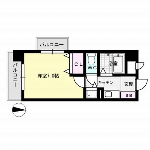 西新IGビレッジ～ネット無料～ 間取り