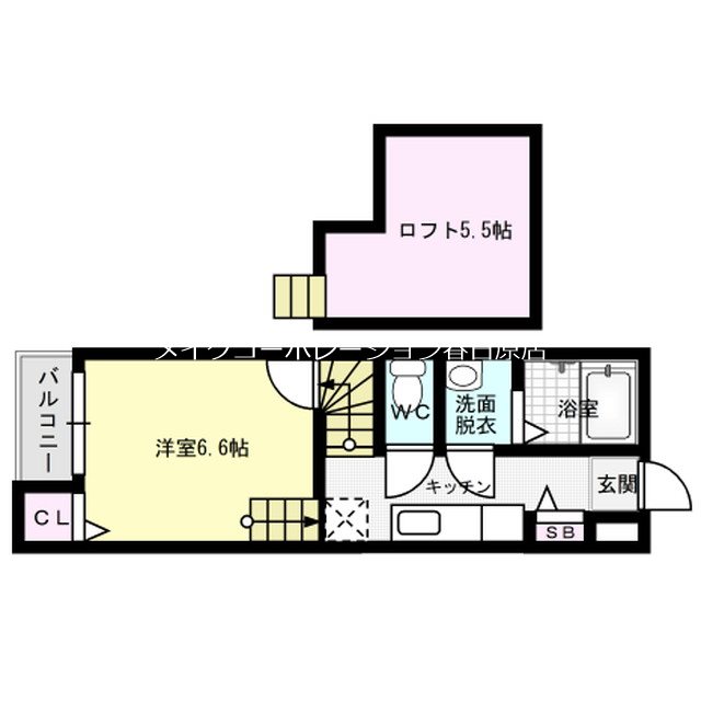コスモエルスト 101号室 間取り