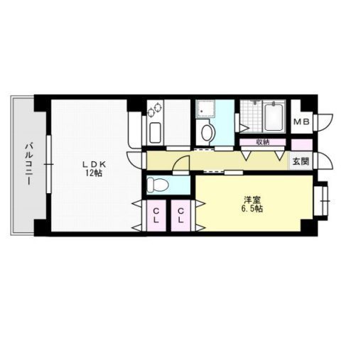 ル・モンド姪浜【社会人専用】 間取り