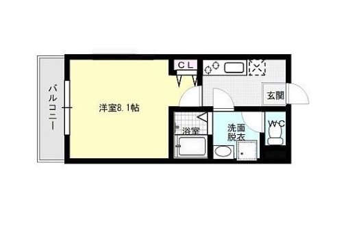 フライハイト姪浜 間取り