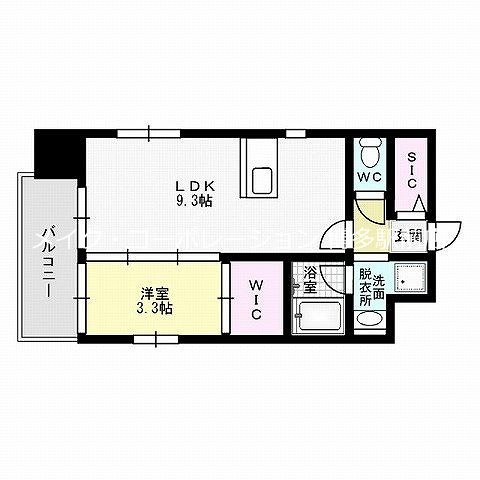 ソシオスヒルズイン博多 間取り