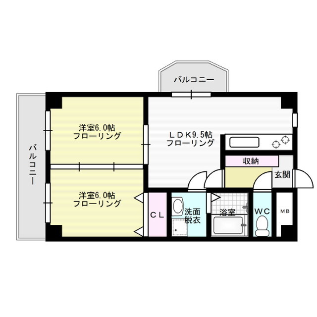 ロイヤル天神南 間取り