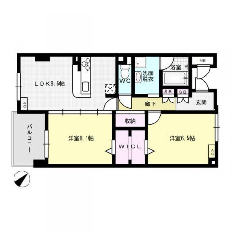 パークフラッツ長尾 間取り