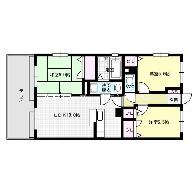 メゾンくりえいと 103号室 間取り