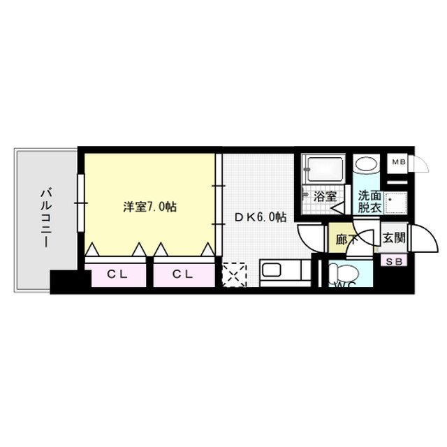 グランドール 503号室 間取り