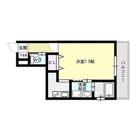 フォレステーション姪浜～ネット無料～ 間取り