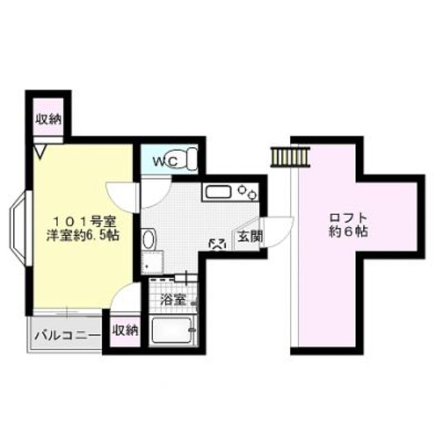 レガリータ春日駅前 101号室 間取り