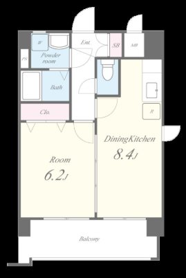 ソレイユ六本松 間取り