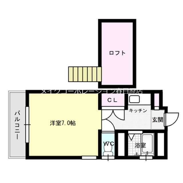 間取り フローラFUJI B棟 間取り図