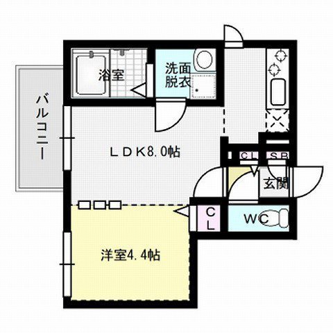 Branche藤崎～ネット無料～ 間取り
