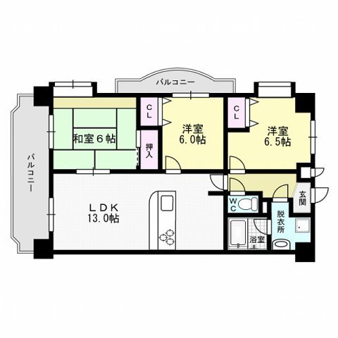 エミネント西新 間取り
