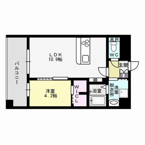 プレミアムレジデンス別府駅前～ネット無料～ 間取り