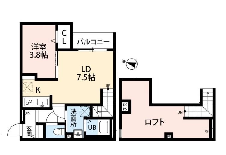 スプリングフォレスト弐番館～ネット無料～ 間取り