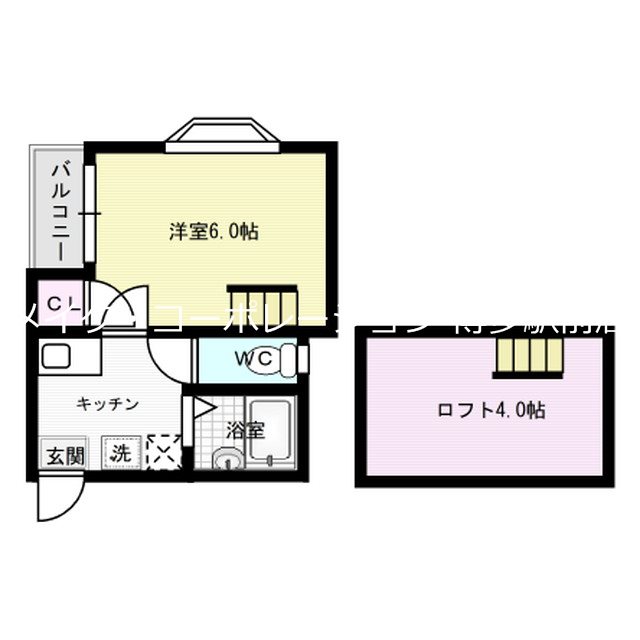 パークコート大博通り 間取り