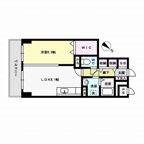 クレストｆ室見 間取り