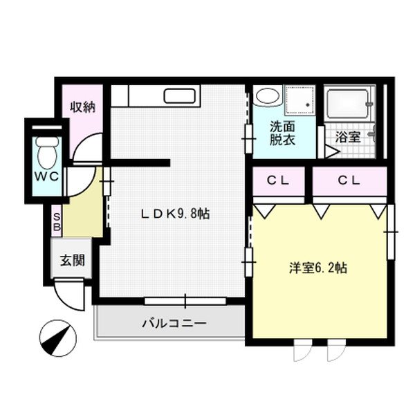 間取り コーポ吉塚 間取り図