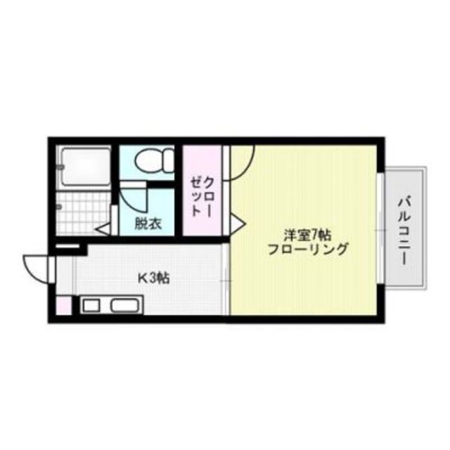 ハウゼ曙B棟 間取り図