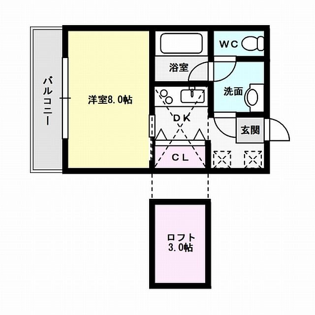 健康ハウス 203号室 間取り