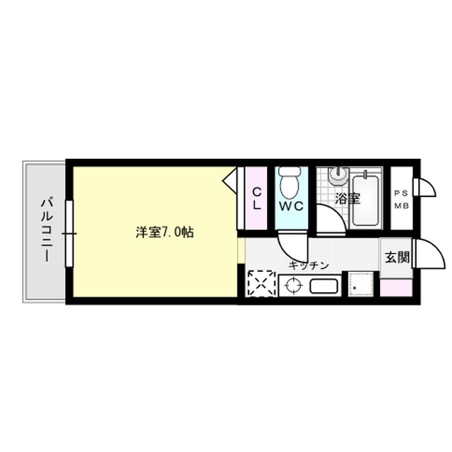 ペガサス弥永 307号室 間取り