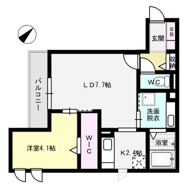 D-room大橋 202号室 間取り