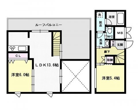 ベルメゾン高取グラース 間取り