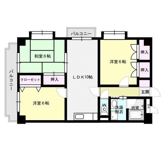メモリープラザ春日野 501号室 間取り