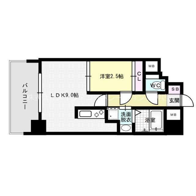 リアンシエルブルー大濠公園 間取り