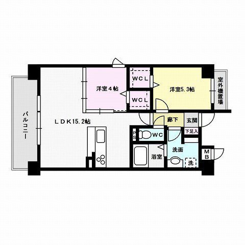 エトルシャンス花町～光ネット無料～ 間取り