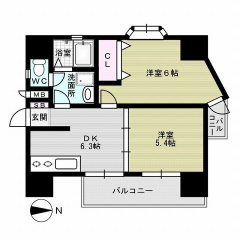 アドヴェル荒江 間取り