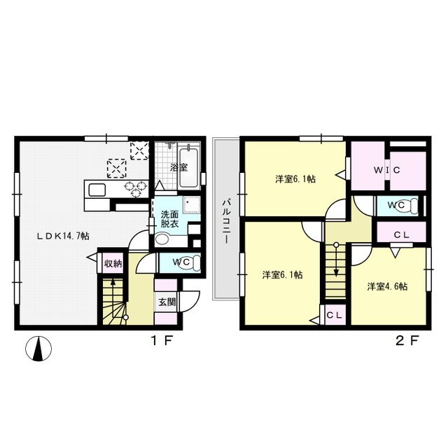 D-room曰佐 102号室 間取り