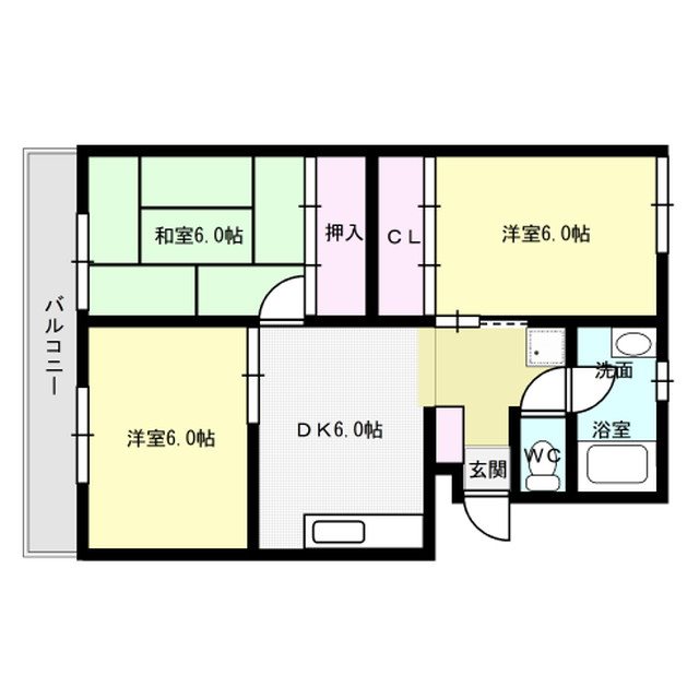 白金ハイツ 306号室 間取り