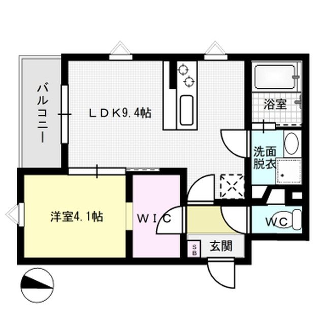 Silkmare 201号室 間取り