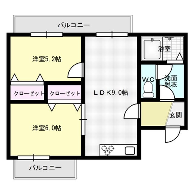 間取り サンコーポ須玖 間取り図