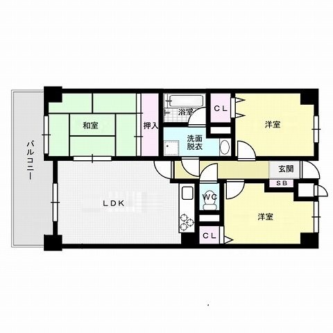 ケイエル姪浜 間取り