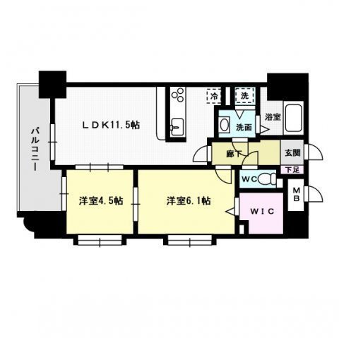 アトリーチェ西新 間取り