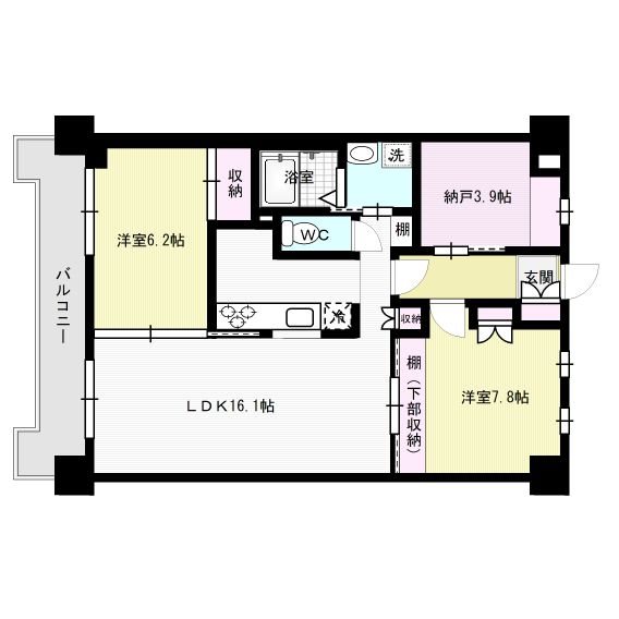 光第6ビル 405号室 間取り