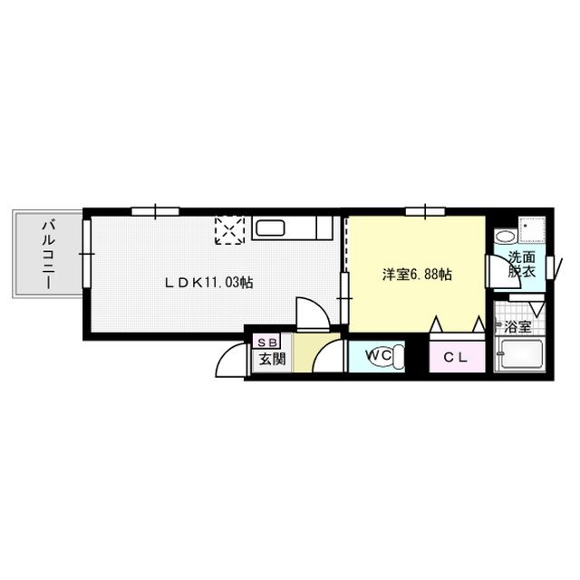 間取り ポラリス南福岡 間取り図
